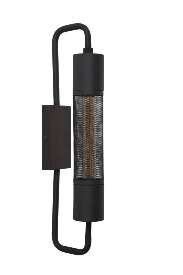 Lucide CALIXT - Wall light - 1xE27 - Black - turned off